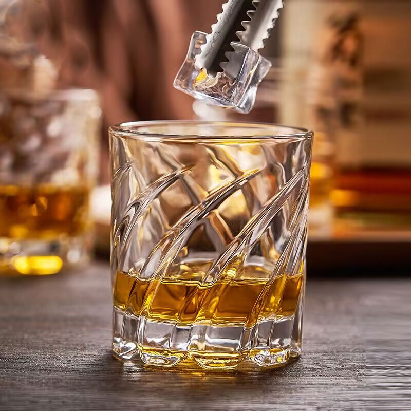 Wine Beer Spirits - Reliëf Whiskyglas Hoogwaardig thuisgebruik Luxe glaswerk