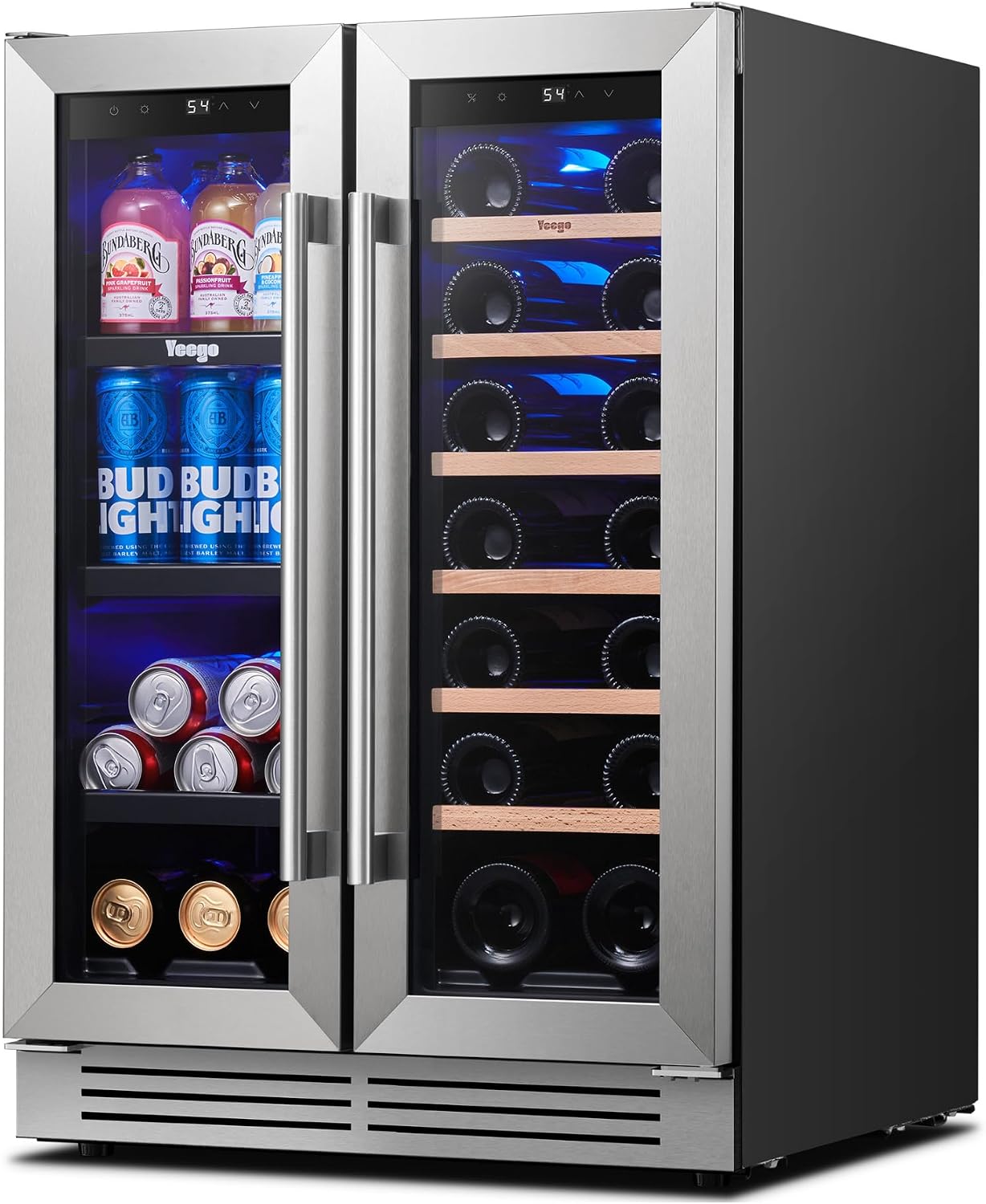 Wine Beer Spirits - Yeego 24 Inch Wijn- en drankenkoelkast