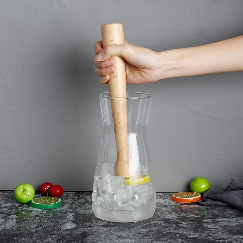 Muddler Cocktail Bar - 【Mooi】1 Stuks Ijsstamper Houten Stamper Beukenhout