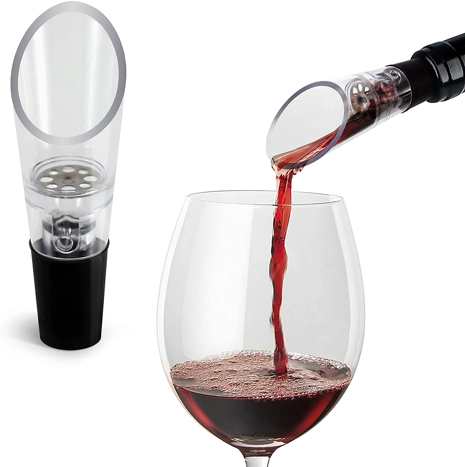 Wine Beer And Liquor - Wijnbeluchter Schenker Karaf Drankflessen Stop Uitloop