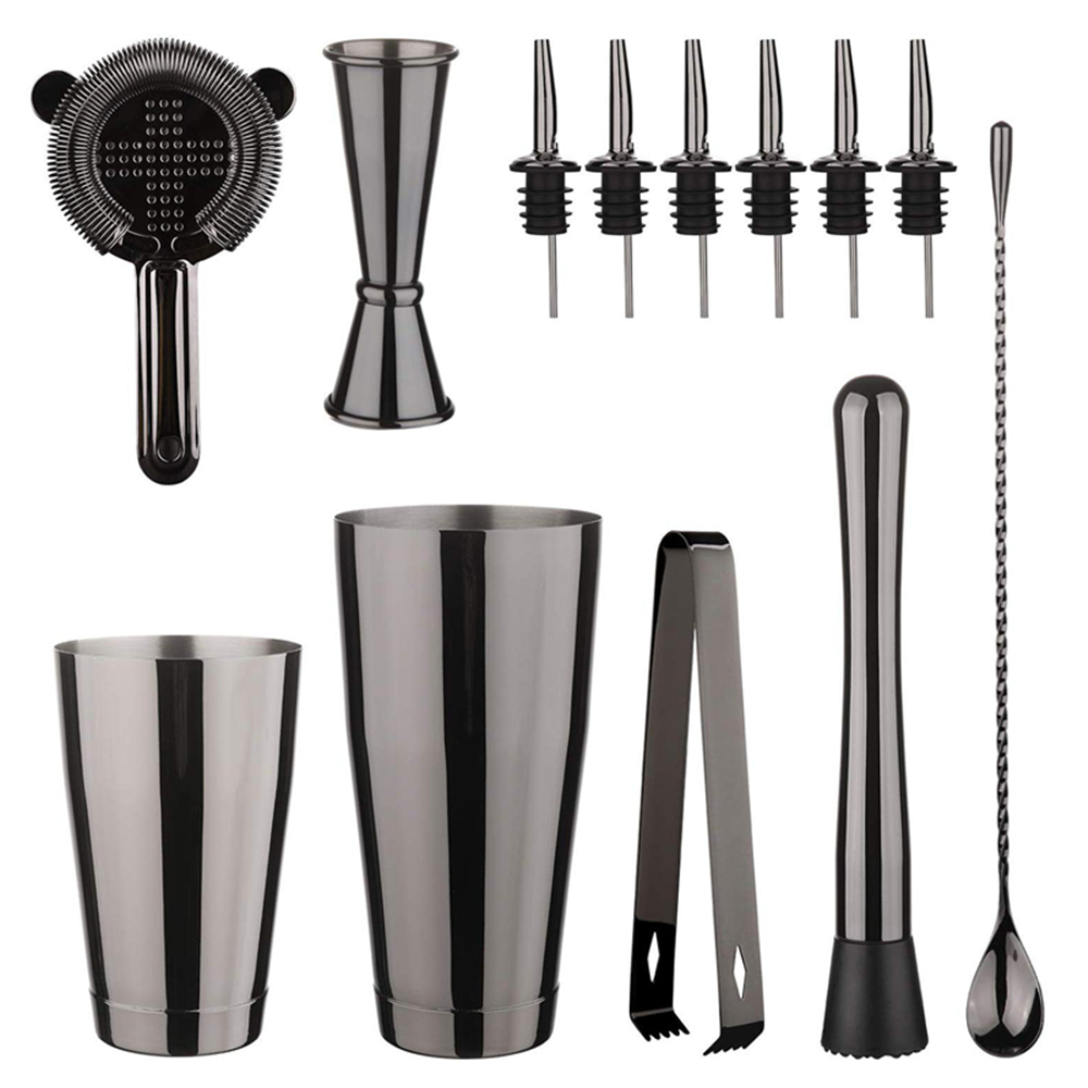 Muddler Cocktail Bar - Cocktail Shaker Bar Set: 2 gewogen
