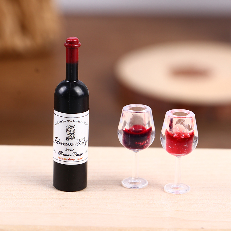 Wine Y Beer - 5 Stuks 1:12 Poppenhuis Miniatuur Wijnbeker