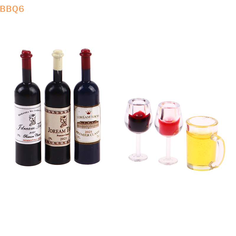 Wine Beer House - *5 stuks 1:12 poppenhuis miniatuur wijnbeker