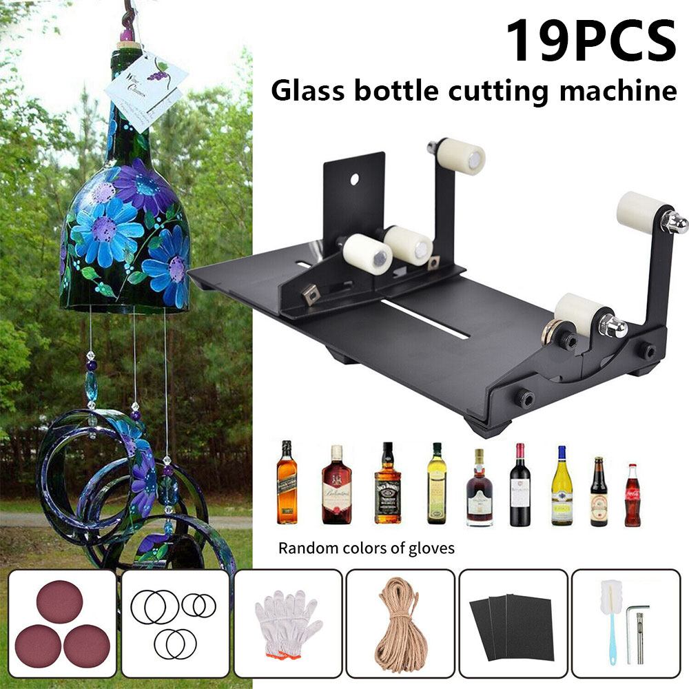 Wine Beer Spirits - 19 stuks glazen flessensnijder gereedschap vierkante