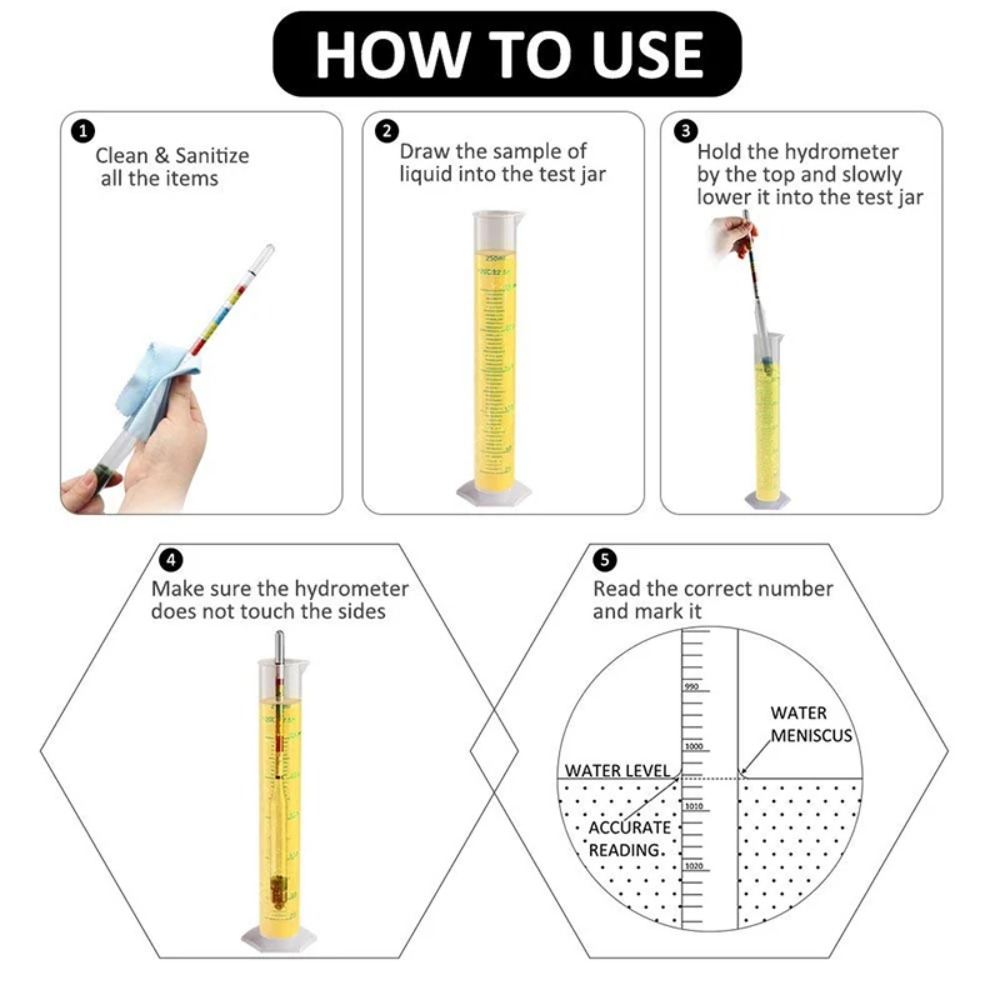 Wine To Beer Alcohol - Homebrew alcoholtester, bier- en wijnhydrometer, brouwtapper,
