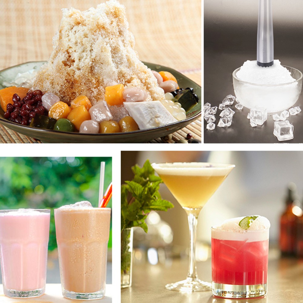 Muddler Cocktail Bar - Stevige ijsvergruizer met lange steel, roestvrijstalen