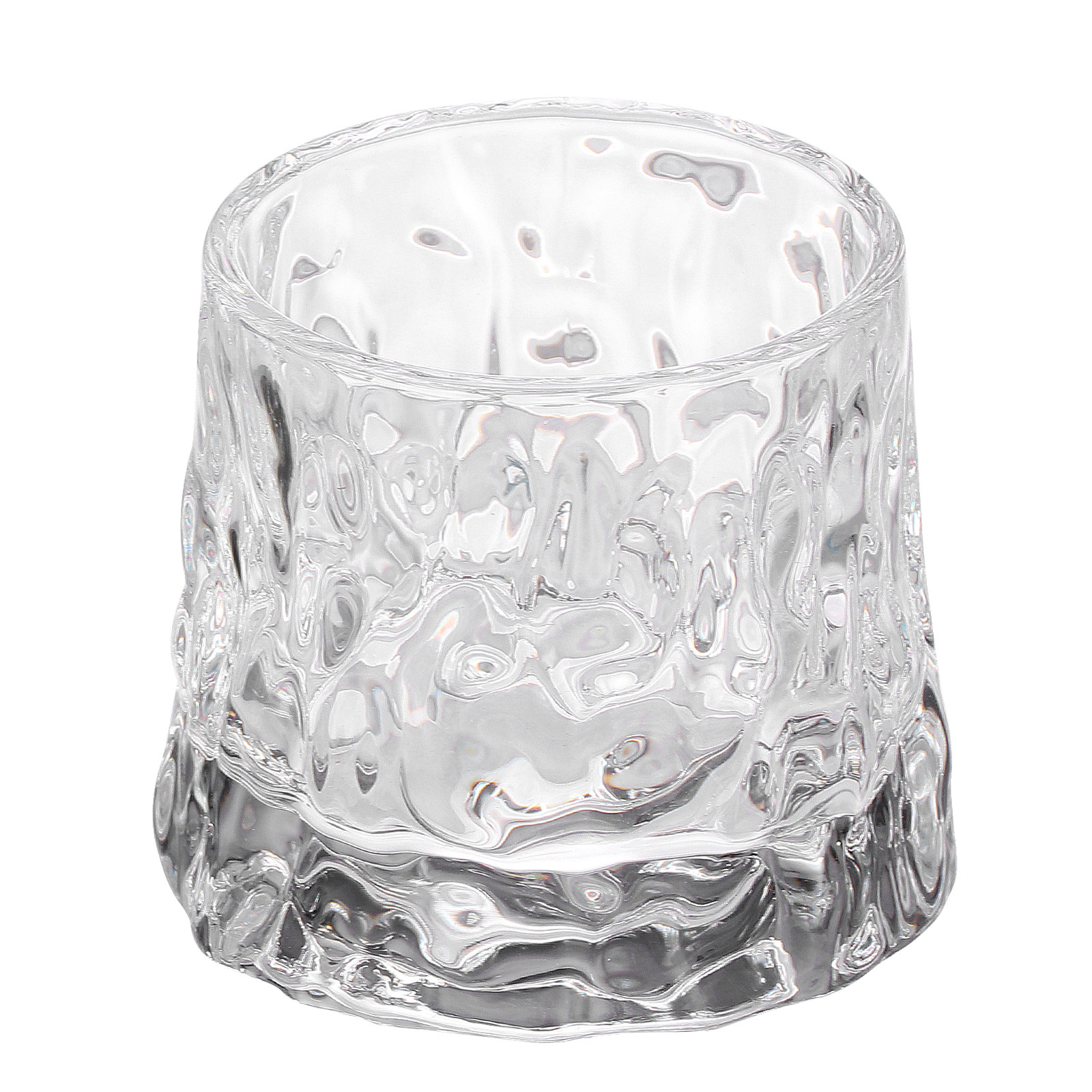 Wine Beer Glass - 1 Stuks Gehamerde Wijnbeker Premium Dikke