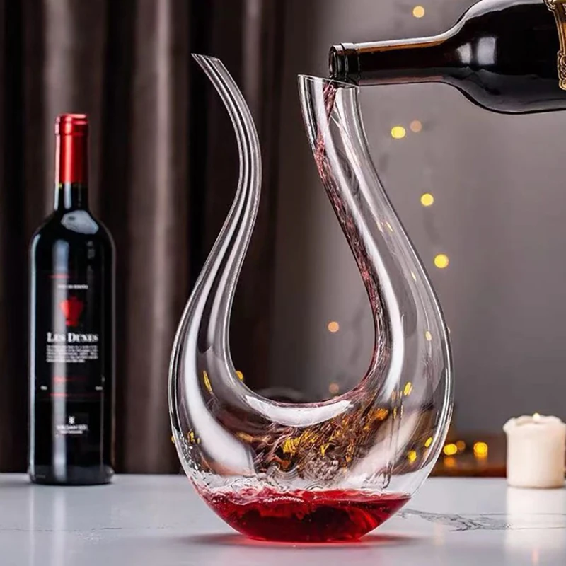 Wine Beer And Liquor - 1500ML Grote Karaf Handgemaakte Kristal Rode