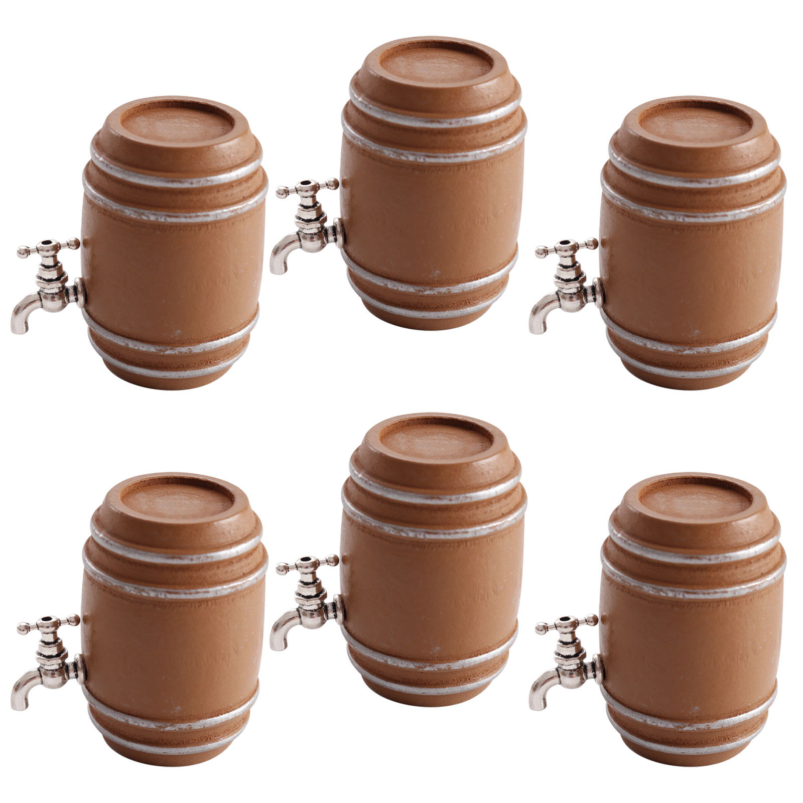6 stuks miniatuur houten wijnv - Wine Y Beer recensie en prijs
