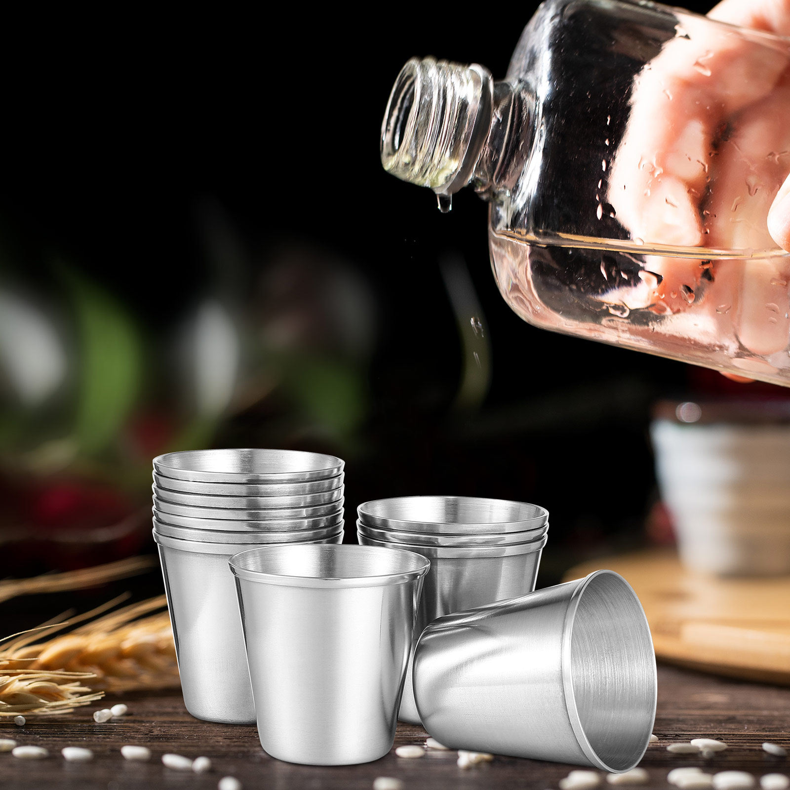12 stuks roestvrijstalen drink - Wine Beer Spirits recensie en prijs