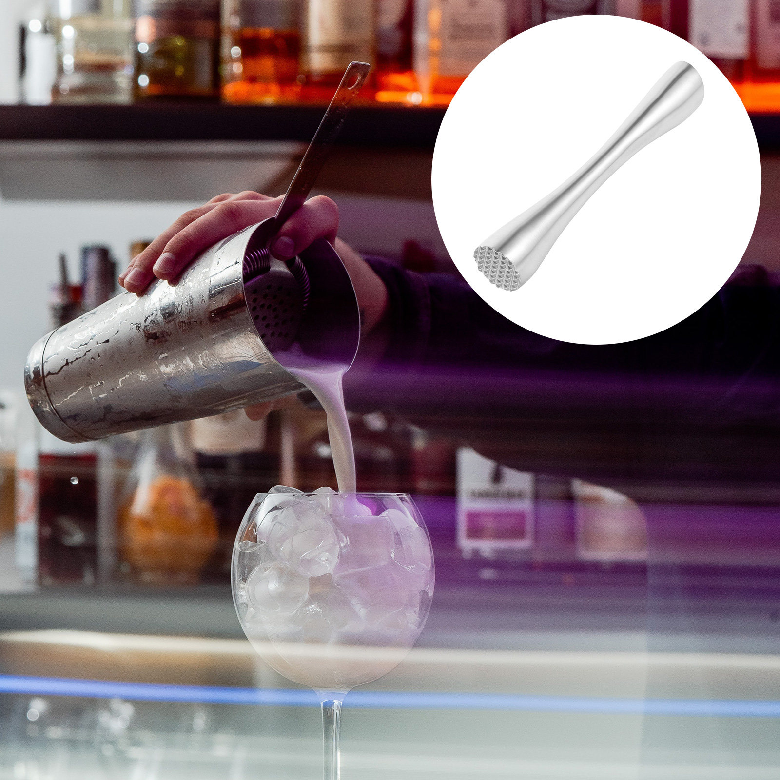 Professionele roestvrijstalen  - Muddler Cocktail Bar recensie en prijs