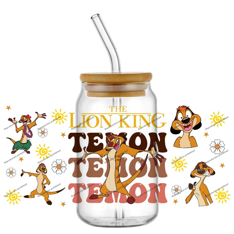 De KING Lion cartoonfiguren UV - Wine Beer Glass recensie en prijs