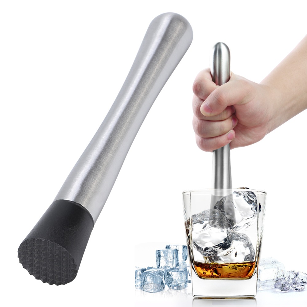 Stevige ijsvergruizer met lang - Muddler Cocktail Bar recensie en prijs