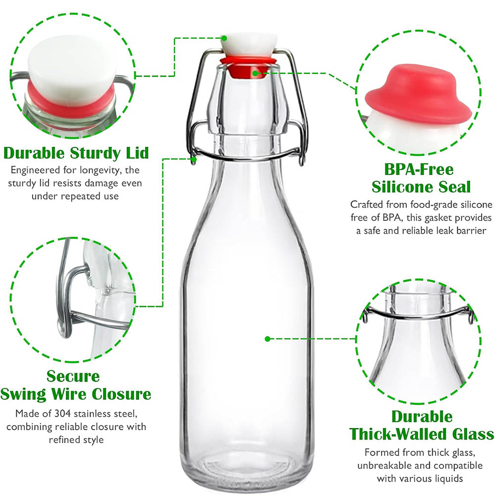 Glazen flessen met draaidop 8, - Wine Beer Spirits recensie en prijs
