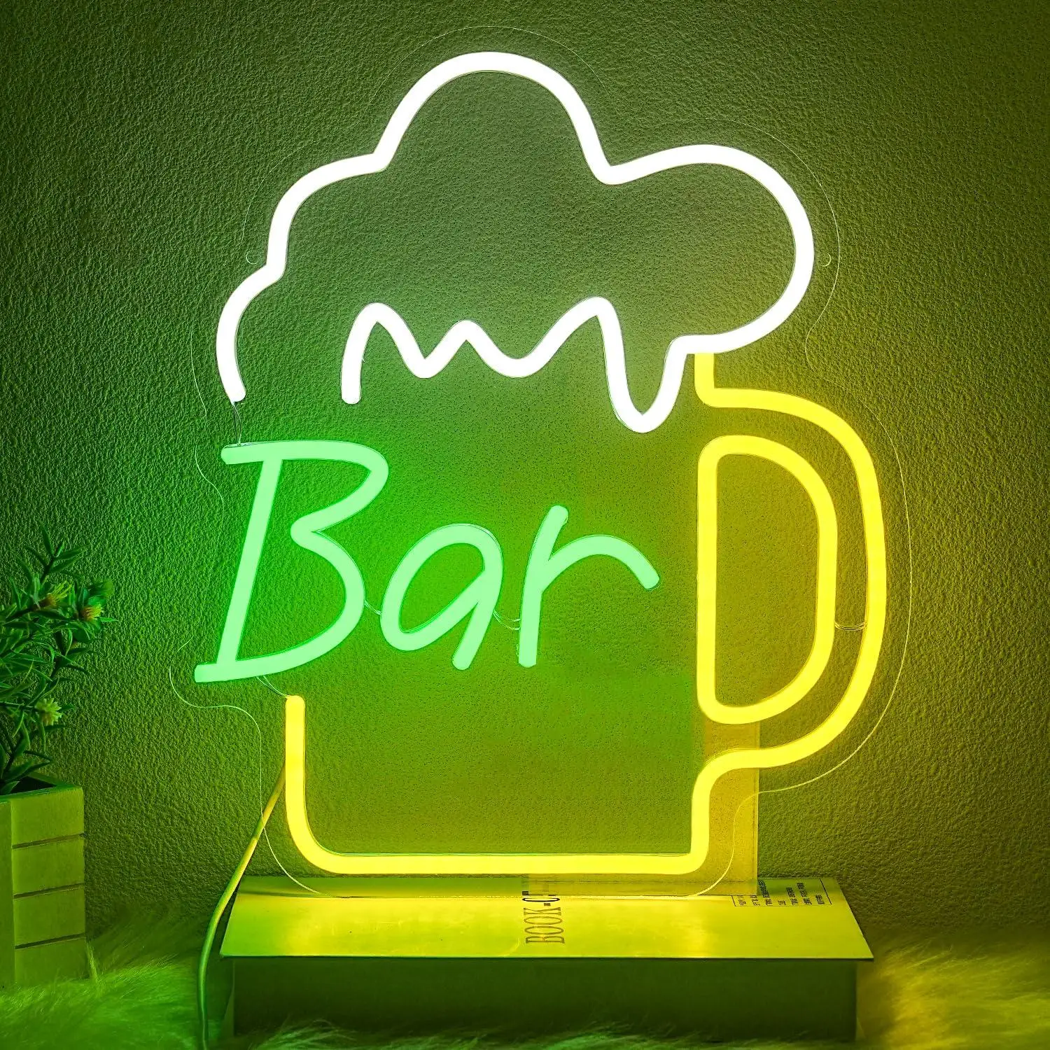 Bierbar Neon Sign USB Dimbare  - Beer & Wine Grab recensie en prijs