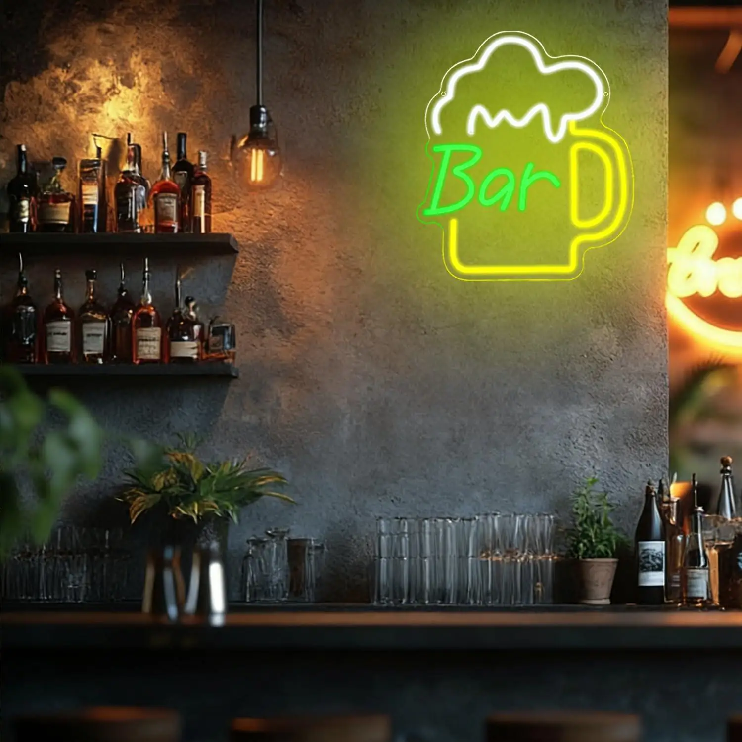 Bierbar Neon Sign USB Dimbare  - Beer & Wine Grab recensie en prijs