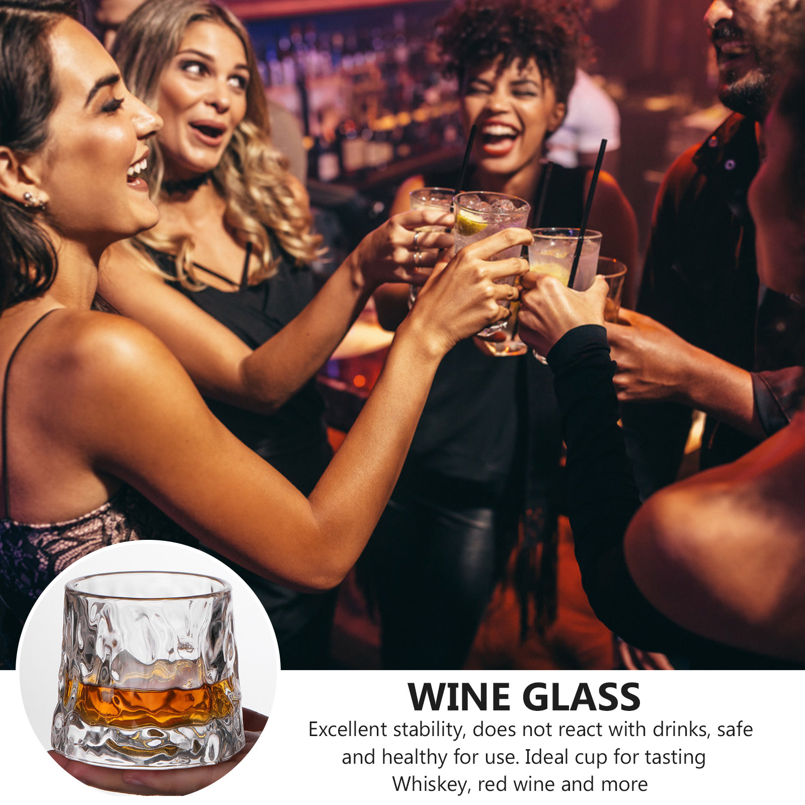 1 Stuks Gehamerde Wijnbeker Pr - Wine Beer Glass recensie en prijs