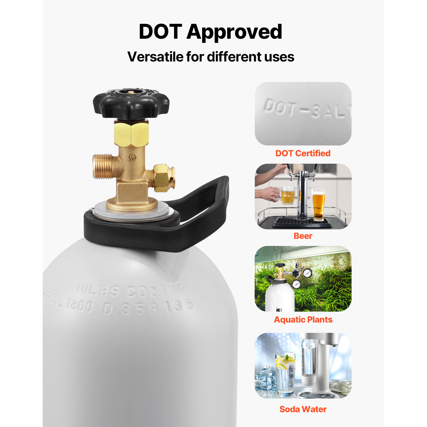 SucceBuy CO2 Tank 10 lbs Nieuw - Beer & Wine Grab recensie en prijs